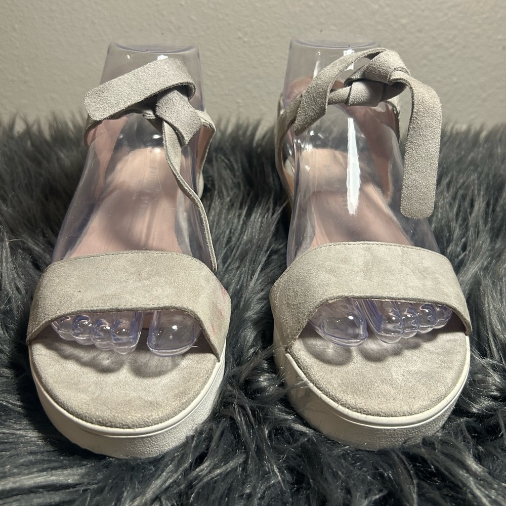 Patricia Green Suede Ankle Strap Sandals Size 37 - Picture 2 of 11